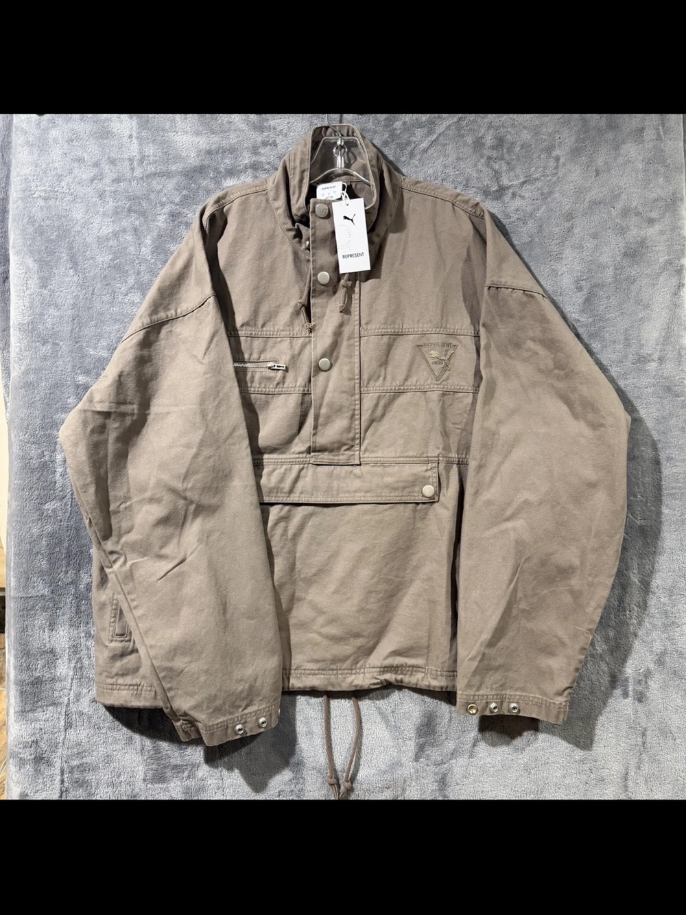 Puma x Represent Pullover Jacket Pine Bark 632541-96 Men’s Size Large New w/Tags